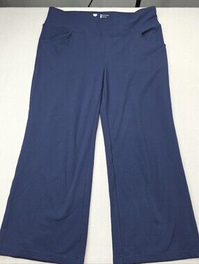 IUGA Women's Capris Wide Leg Leggings Yoga Pants Size XL Blue CS-3628